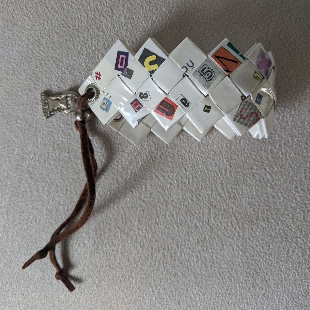 Origami square woven bracelet from Nahui Ollin